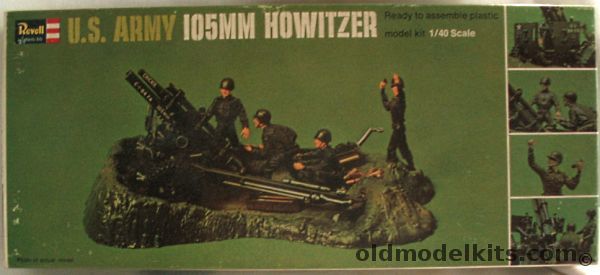 Revell 1/40 US Army 105MM Howitzer with Crew, H555-150 plastic model kit